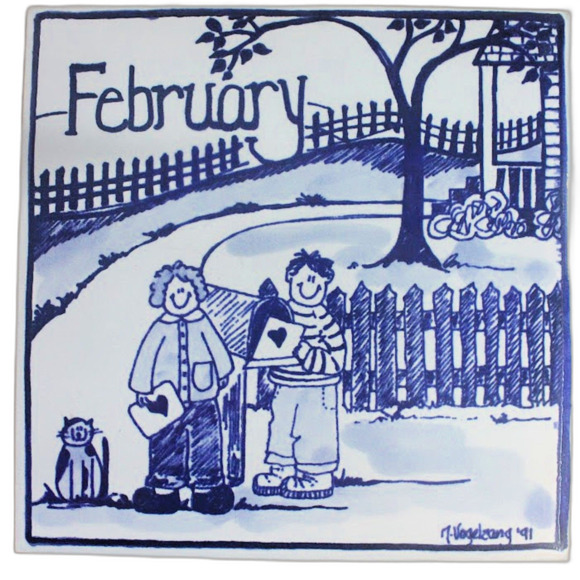 Vintage Painted Tile/Nancy DeYoung: February 1991 - Picture 1 of 2